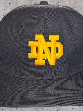 Notre Dame Officially Licensed Black "ND" Ball Cap (1223)